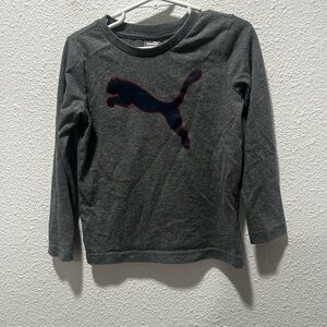 BOGO freePuma Kids Charcoal Long Sleeve Tee
